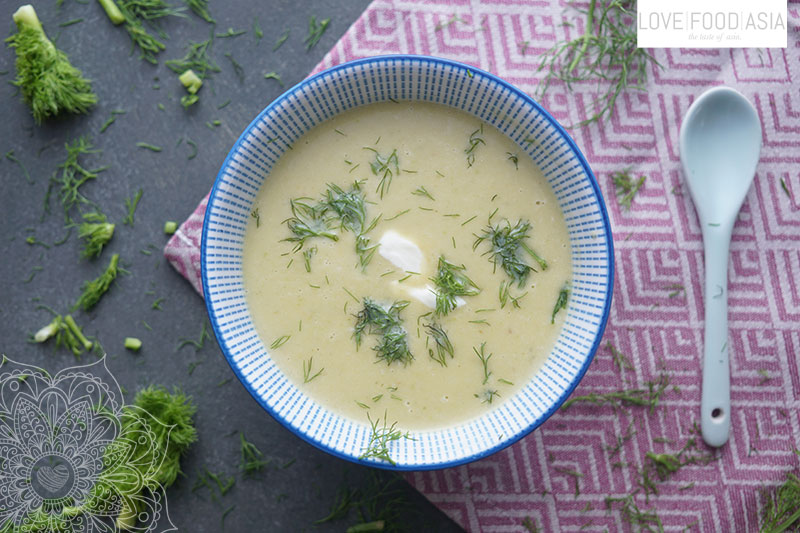 Asiatische Fenchel Suesskartoffelsuppe