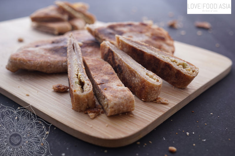 Indian Paratha with Cauliflower Filling