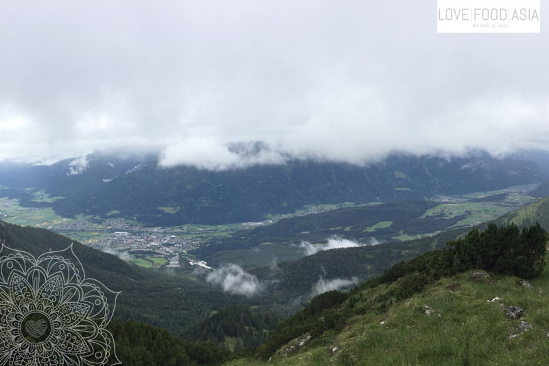 Blick auf Wildermieming von der Inder Munde aus