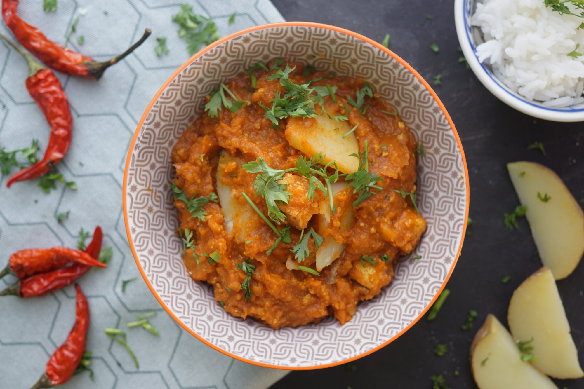 Authentic Indian Vindaloo with smoked Tofu Love.Food.Asia.